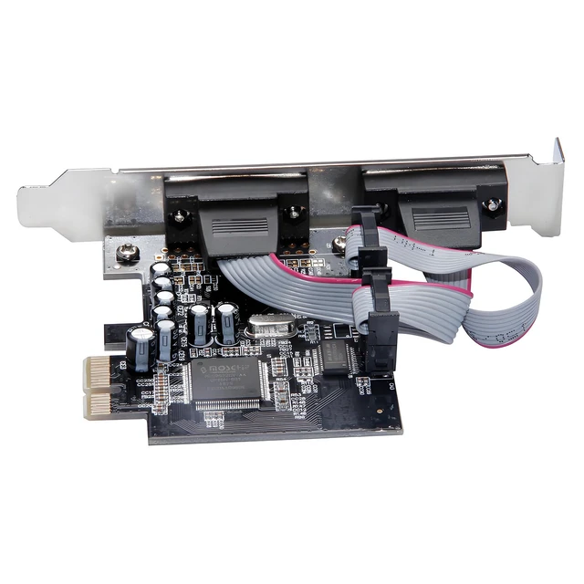 Alt view image 3 of 6 - PCIE to RS232 Expansion Card DB 9pin 2-Port Serial Port Converter Adapter 2.5Gb/s for Laptop PC