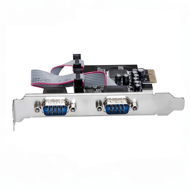 Alt view image 5 of 6 - PCIE to RS232 Expansion Card DB 9pin 2-Port Serial Port Converter Adapter 2.5Gb/s for Laptop PC