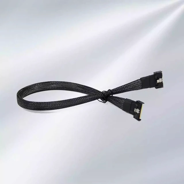 Alt view image 3 of 3 - PCIe 5.0 x16 to Dual MCIO 8i Adapter Splitter Card/with Full-Speed Base / 50cm MCIO Cable External GPU Expansion, High-Speed Data Transfer (Only MCIO Cable 50CM)