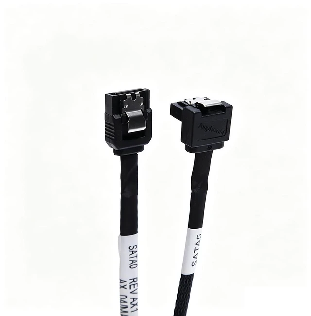 Main image of High-Speed SATA 3.0 Cable, 6Gbps for SSD/HDD, SATA III Straight Connector, 0.45m (17.7 inches), Compatible with 2.5" 3.5" Hard Drive, Motherboard to Drive