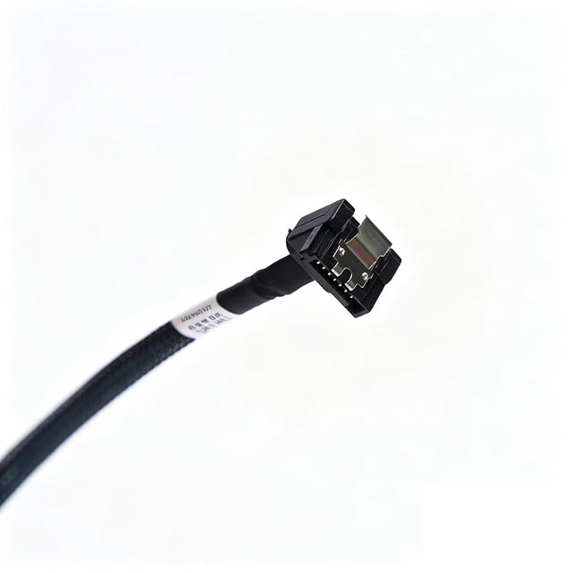 Alt view image 7 of 7 - High-Speed SATA 3.0 Cable, 6Gbps for SSD/HDD, SATA III Straight Connector, 0.45m (17.7 inches), Compatible with 2.5" 3.5" Hard Drive, Motherboard to Drive
