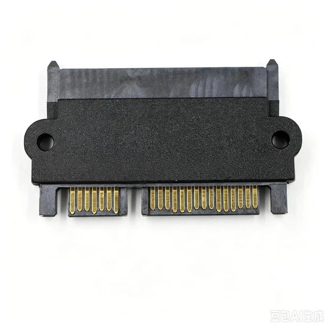 Alt view image 2 of 7 - SATA 22P 7+15 Pin Male to Female Adapter Power Data Straight3