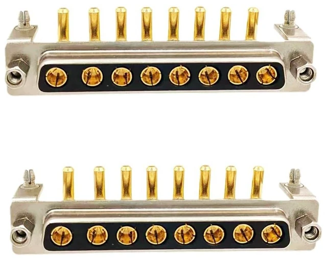 Main image of D Sub 8W8 Female PCB Connector Right Angle High Current Solder2Female