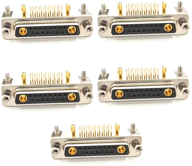 Main image of D Sub 17W2 Female PCB Connector Right Angle High Current Solder2Female