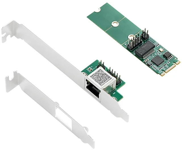 Main image of IO-M2F225-GLAN 2.5G Single-Port Ethernet Net Work Card I225 Chipset, M.2 B+M Key to RJ45 Adapter, for Desktop Gaming & Workstation Use