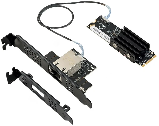 Main image of IO-M2F113-GLAN M.2 B+M Key to 10G RJ45 Net Work Card Adapter Support Desktop, Servers, NAS Soft Routing