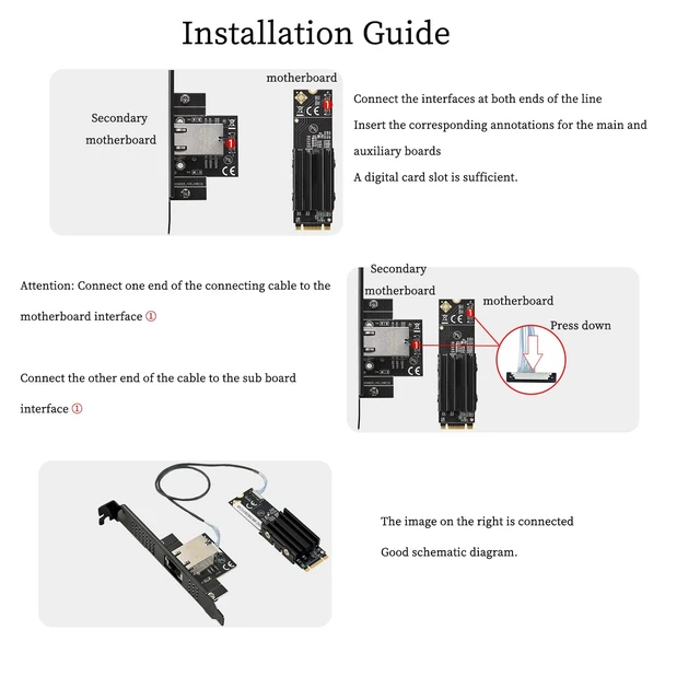 Alt view image 7 of 7 - IO-M2F113-GLAN M.2 B+M Key to 10G RJ45 Net Work Card Adapter Support Desktop, Servers, NAS Soft Routing