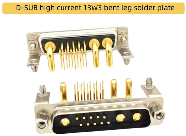 Alt view image 2 of 5 - D Sub 13W3 PCB Connector Right Angle High Current (1, Male)