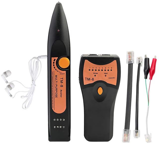 Main image of TM-8 Network Cable Finder Telephone Line RJ45 Tester RJ11 Communication Cable Checker Patrol Instrument