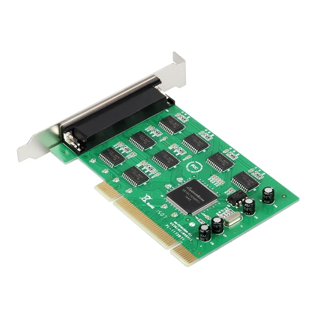 Alt view image 6 of 6 - MM-PCI16C1058-8S PCI to 8-Port RS232 Serial Adapter Card 926.1Kbps Desktop COM Port with 1 to 8 DB9 Serial Cable Support PCIIRQ Sharing