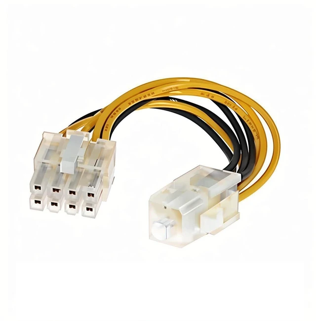 Main image of 4pin to 8pin Power Cord CPU Power Adapter 20cm for Desktop Computer (5Pcs 4pin to 8pin)