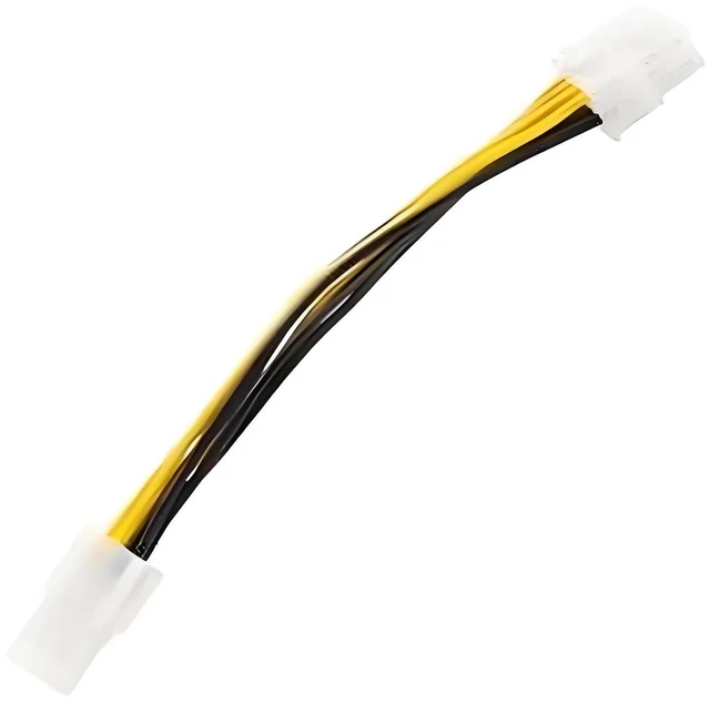Alt view image 5 of 5 - 4pin to 8pin Power Cord CPU Power Adapter 20cm for Desktop Computer (5Pcs 4pin to 8pin)
