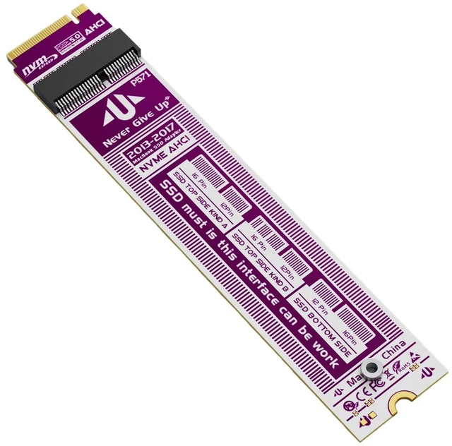 Main image of PCIe 5.0 SSD Adapter Card 20Gbps High Speed Converter Compatible with Apple MacBook Air Pro 2013-2017 NVMe NGFF SSD 12+16 Pin to Desktop M Key Expansion (P571)