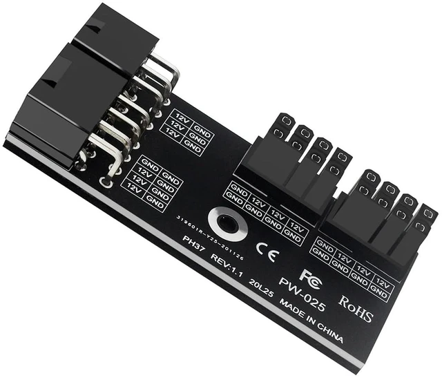 Main image of PH37 GPU Power Adapter Board Dual 8Pin (8+8) to 6+8Pin Power Converter Compatible with N and A Graphics Cards (PH37A)