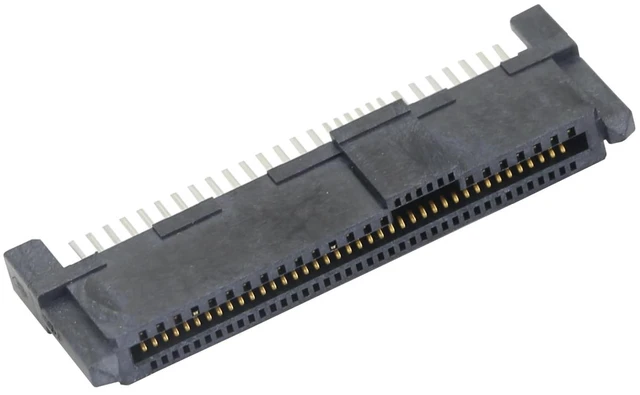 Alt view image 4 of 7 - MINI SAS SFF-8639 U.2 68pin Clamshell Female Connector for PCIe/SSD, High-Speed Hard Drive Interface, 300 Mating Cycles, Internal Receptacle (5)