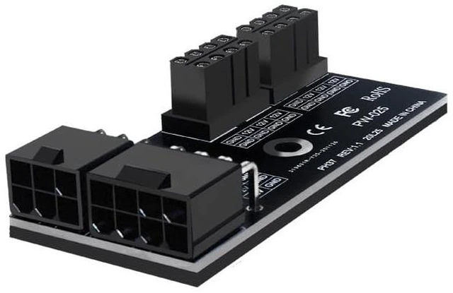 Alt view image 4 of 6 - PH37 GPU Power Adapter Board Dual 8Pin (8+8) to 6+8Pin Power Converter Compatible with N and A Graphics Cards (PH37A)