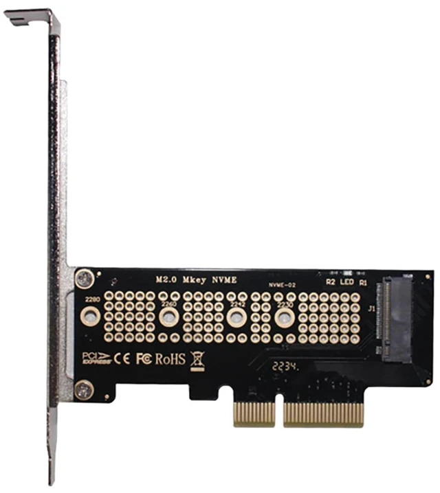 Main image of PCIe to M.2 NVMe SSD Adapter Card, PCI Express 4.0 X1/X4/X8/X16 Expansion Converter Supports 2230/2242/2260/2280 M.2 NVMe Drives, Compatible with Windows, Linux, macOS (PCIE x4 to M.2)