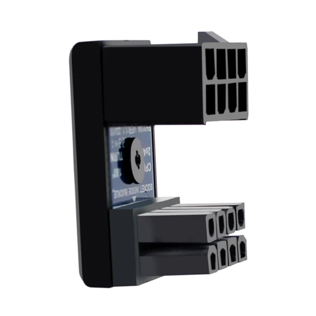 Alt view image 3 of 7 - CPU ATX 8P Power Adapter Male to Female Header 180 Degree Socket Buckle for Desktop Chassis CPU Wiring Beautification (PH310B 1piece)