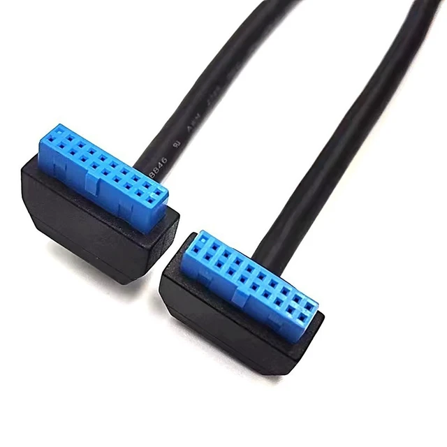 Alt view image 3 of 5 - USB3.0 AF to 20pin Female Data Extension Cable Computer Case Motherboard 19pin Splitter Adapter (USB 3.0 to 20Pin)