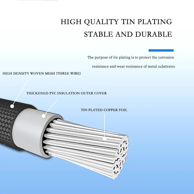 Alt view image 3 of 7 - GPU 8Pin (6+2) Extension Cable 30cm Male to Female, 18AWG Tinned Copper, Color Nylon Braided, ATX PSU Power Cord for Graphics Cards (Red)