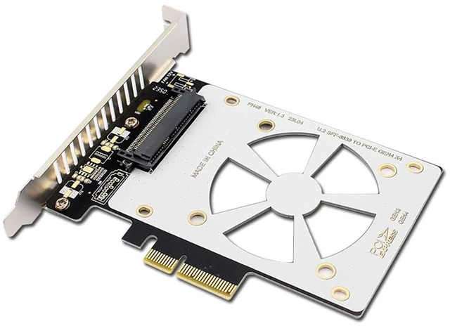 Main image of PH46 PCIe3.0 X4 to U.2 SFF-8639 Adpter Card GEN4 High Speed Compatible with U.2 NVME SSD X4 X8 X16 Slot