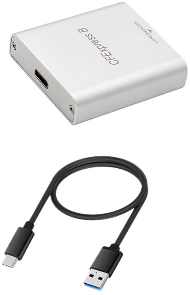 Alt view image 5 of 6 - PH862 CFEXPRESS B Card Reader 10G USB3.2 High Speed with A to C Cable Support 2TB CFE Card Compatible with Z6 Z7 1DX3