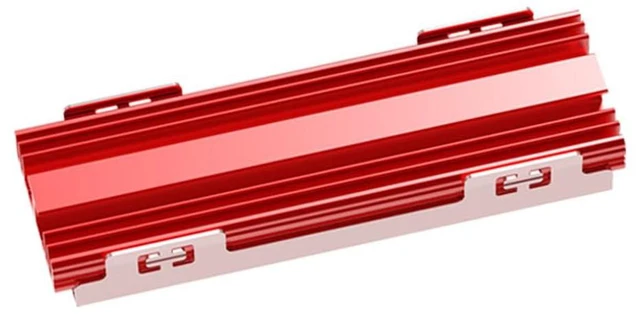 Main image of PH_COOLER1 M.2 SSD Heatsink NVMe M.2 2280 Solid-State Drive Aluminum Alloy Heat Spreader (Red)