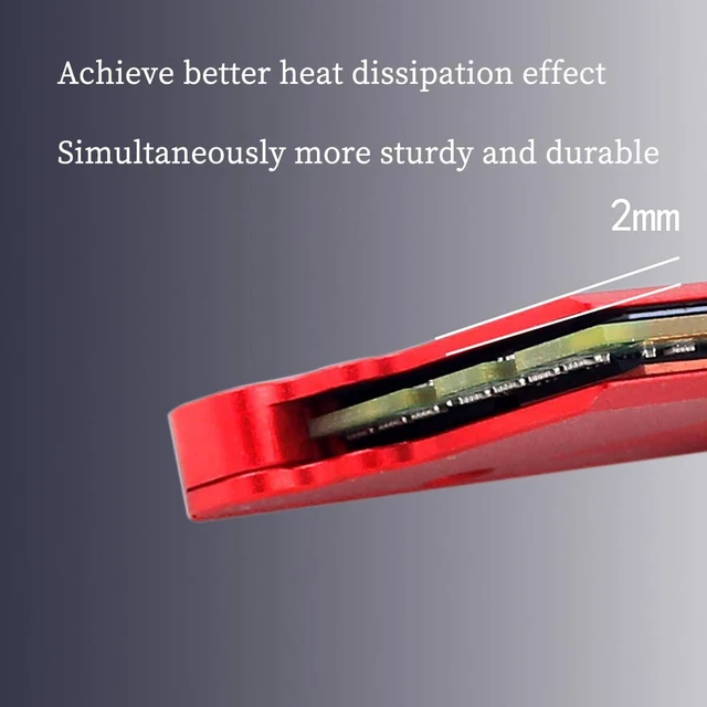 Alt view image 4 of 7 - PH-Cooler-DDR-1 Memory Card Heat Sink Aluminum Alloy Metal Heat Vest for Desktop Memory Module Single-Side Double-Side (Red)