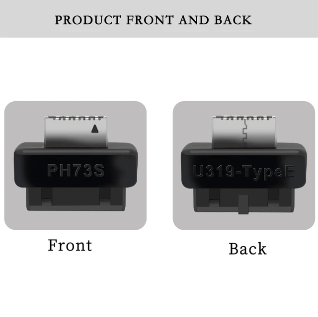Alt view image 7 of 7 - PH73S+ USB Front Panel Adapter 10Gbps Type-E USB 3.0 Front 19PIN to 3.1 USB C Header Support for Motherboard with USB 3.0 USB3.1 19PIN Interface