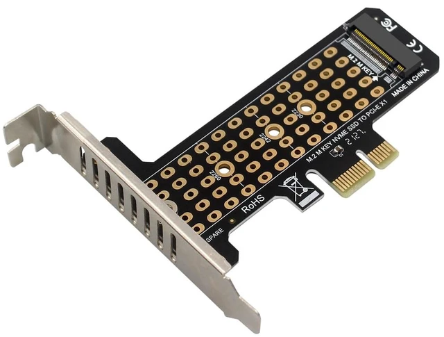 Main image of PH41-X1 32Gbps M.2 SSD to PCIe 4.0 X1 Adapter Expansion Card Support PCle X1 X4 X8 X16 Compatible with M.2 NVMe SSD 2230 2242 2260 2280 (Half Height)