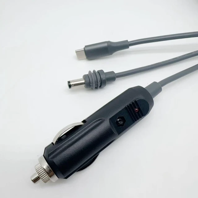 Alt view image 2 of 6 - 3-in-1 Power Cable for Mini Satellite System, Compatible with Starlink Mini, for USB-C / DC / Car Power Adapter to DC Adapter, Built-in PD E-Mark-compatible Chip, 20V/5A 100W Output (196.85, Inches)