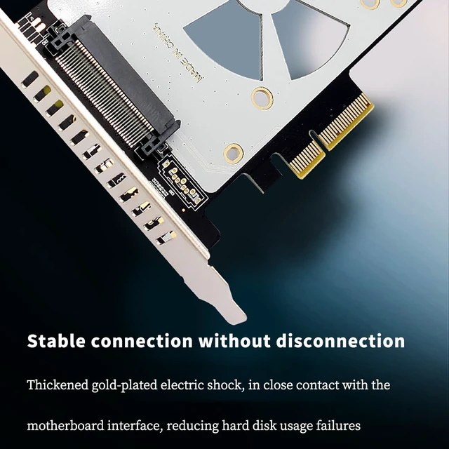 Alt view image 4 of 7 - PH46 PCIe3.0 X4 to U.2 SFF-8639 Adpter Card GEN4 High Speed Compatible with U.2 NVME SSD X4 X8 X16 Slot