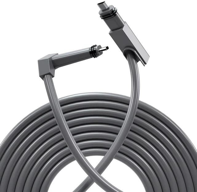 Alt view image 7 of 7 - Replacement Cable for Star Gen2 V2 Satellite System, Compatible with Starlink Rectangular Dishy, CAT5E Type-D Mini Connector, Outdoor Durable Weatherproof Cable (1811.02, Inches)