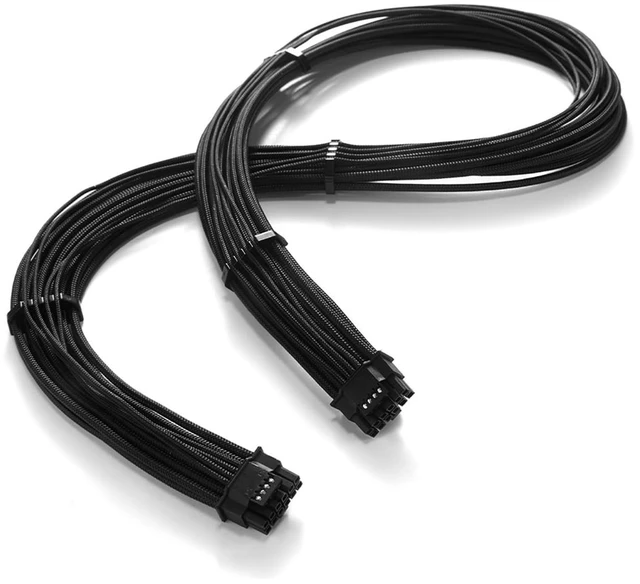 Main image of PCIe5.0 12+4Pin GPU Power Cable 70cm Male-to-Male Module Cable High-Conductivity for Motherboard Assembly and PSU Connection (Black)