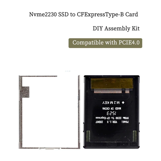 Alt view image 5 of 6 - PH461 NGFF M2 Mkey Nvme 2230 SSD to CFExpress Type-B Card Adapter DIY Assembly Kit