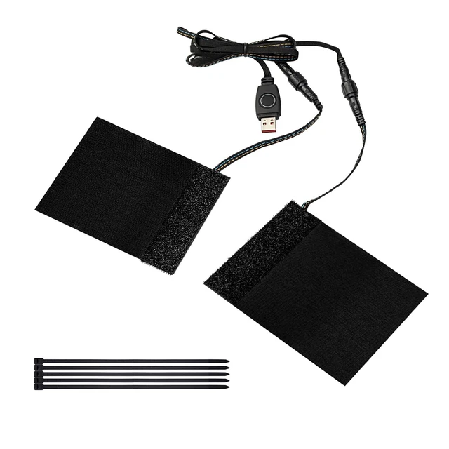 Main image of USB Heated Motorcycle Handlebar Grips 5V with 3-Level Temperature Control Aramid Fiber Hand Warmers with Waterproof Switch, Mount, Compatible with Motorbikes, Scooters, ATVs