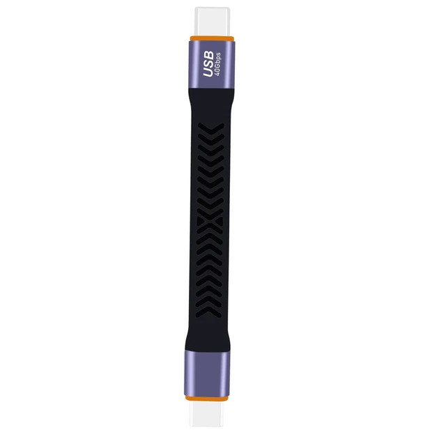 Main image of PH-FCC1040 USB-C Data Cable 40Gbps High-Speed Transfer Card USB 3.2 Gen 2 Female to Female Flexible Flat Short Adapter