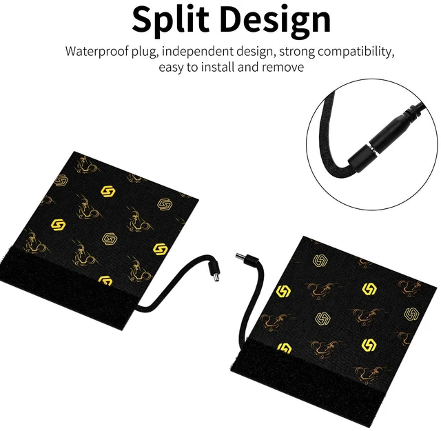 Alt view image 6 of 7 - Heated Motorcycle Handlebar Grips 12V with Smart Temperature Control 3-Level Adjustable Aramid Fiber Hand Warmers with Mount, IP67 Waterproof, Anti-Slip Pattern Design for All 12V Motorbikes