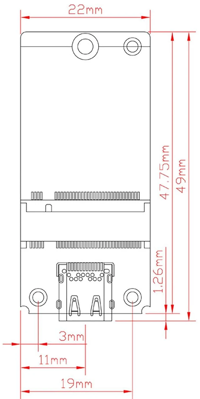 Alt view image 6 of 6 - M. 2 NVMe/NGFF to USB C USB3.1 Solid State Hard Disk Adapter 10Gbps Compatible with M. 2 2230, 2242, 2260, 2280 SSD (PH80-581, Dual Protocol)