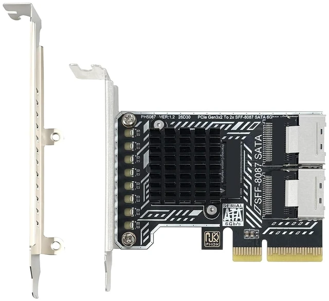 Main image of PCIe SATA Card 2 Port SFF 8087 8 Port SATA 6Gbps Expansion