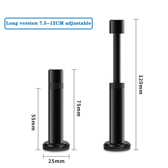 Alt view image 2 of 5 - Graphics Card Bracket Reinforced Base Video Card Holder Desktop Bracket Support Bar Aluminum Alloy Small GPU Stand Magnetic Base Black (L)