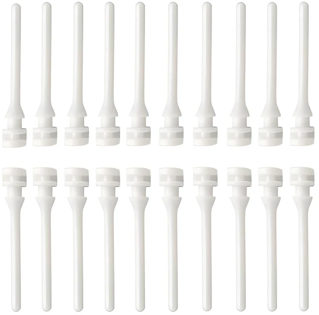Main image of 20Pcs Cooling Fan Shock Absorbing Rubber Screws 45 * 7.5mm Anti Noise Rivet Mounting Compatible with Chassis Fans Power Supply Fan with 2.5cm Slot (White)