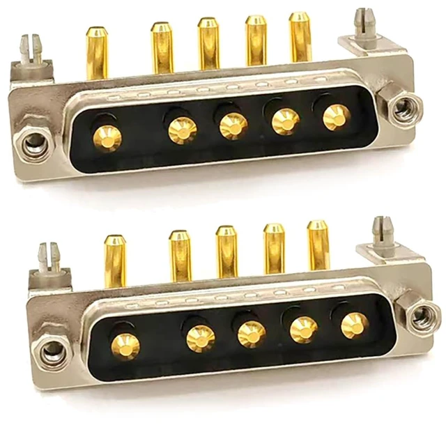 Main image of D Sub 5W5 PCB Connector Right Angle High Current Solder (2, Male)