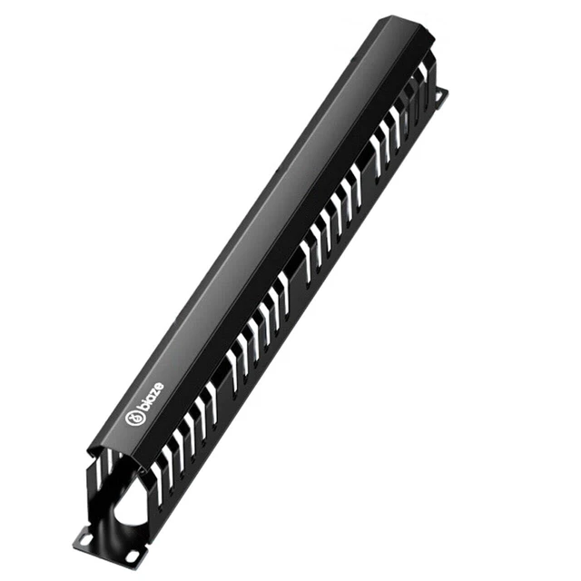 Main image of 48 Slots Cable Manager Server Rack Cable Management Engineering-Grade Wire Organizer Support for Standard 19" Server 1U Chasiss (1Piece)