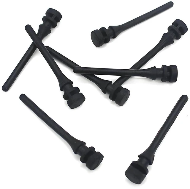 Alt view image 3 of 7 - 20Pcs Cooling Fan Shock Absorbing Rubber Screws 45 * 7.5mm Anti Noise Rivet Mounting Compatible with Chassis Fans Power Supply Fan with 2.5cm Slot (Black)