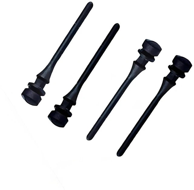 Alt view image 2 of 7 - 20Pcs Cooling Fan Shock Absorbing Rubber Screws 45 * 7.5mm Anti Noise Rivet Mounting Compatible with Chassis Fans Power Supply Fan with 2.5cm Slot (Black)