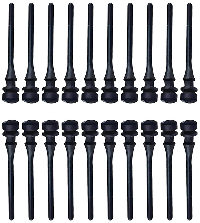 Main image of 20Pcs Cooling Fan Shock Absorbing Rubber Screws 45 * 7.5mm Anti Noise Rivet Mounting Compatible with Chassis Fans Power Supply Fan with 2.5cm Slot (Black)