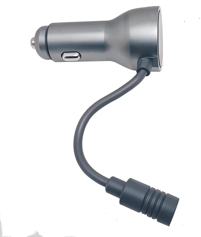 Main image of Mini Car Charger to 30 V 2 A Power Adapter Cable 12 to 24 V Input 12 cm 18 AWG Pure Copper Supports up to 23 m DC Run Compatible with Starlink Mini Gray