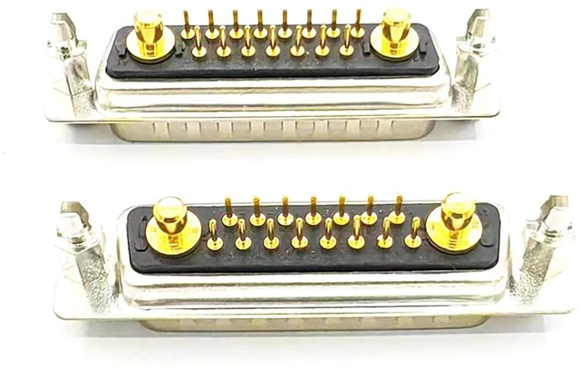 Alt view image 3 of 7 - D Sub 17W2 Hybrid Male PCB Connector (1, Male/Female)