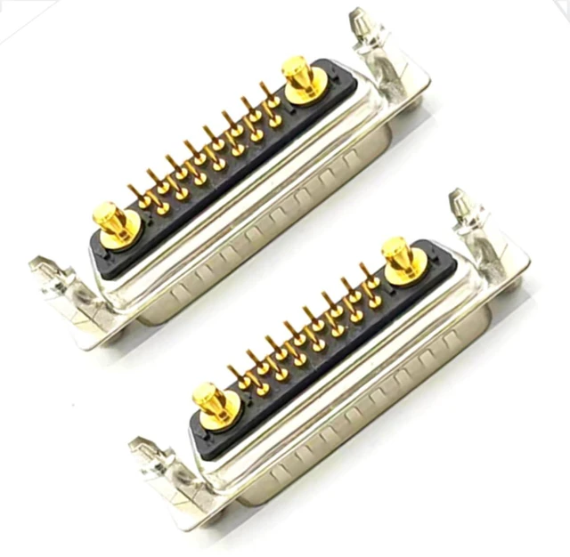 Alt view image 4 of 7 - D Sub 17W2 Hybrid Male PCB Connector (1, Male/Female)